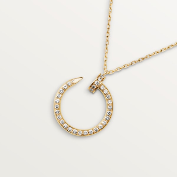 Juste un Clou necklace, diamonds Yellow gold, diamonds