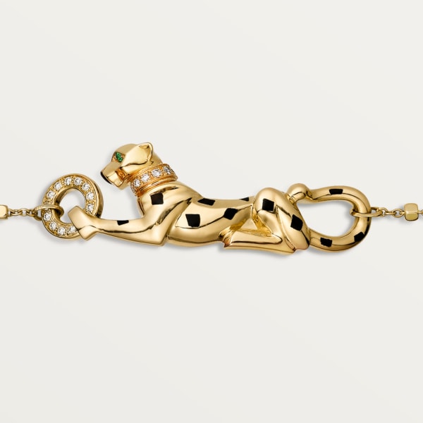 Bracelet Panthère de Cartier Or jaune, grenats tsavorite, diamants