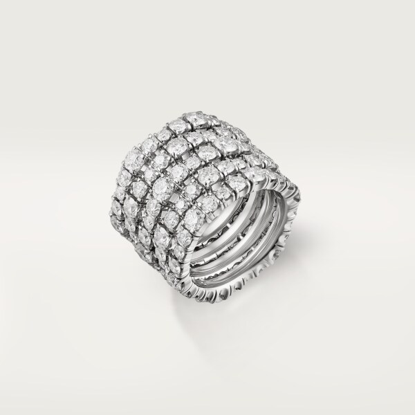 Essential Lines ring White gold, diamonds