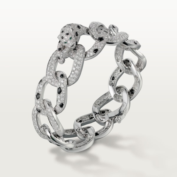 Cartier White Gold Full Diamond Love Bracelet Size 16 B6040716 | Rich  Diamonds
