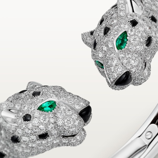 Panthère de Cartier bracelet White gold, emerald, onyx, diamonds