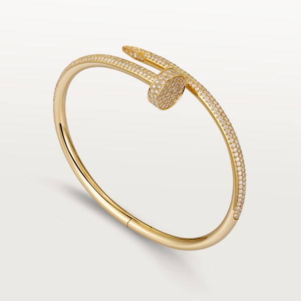 Juste un Clou Armreif, klassisches Modell, mit Diamanten Gelbgold, Diamant