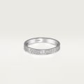 Anillo <span class='lovefont'>A </span>, tamaño mini, pavé Oro blanco, diamantes