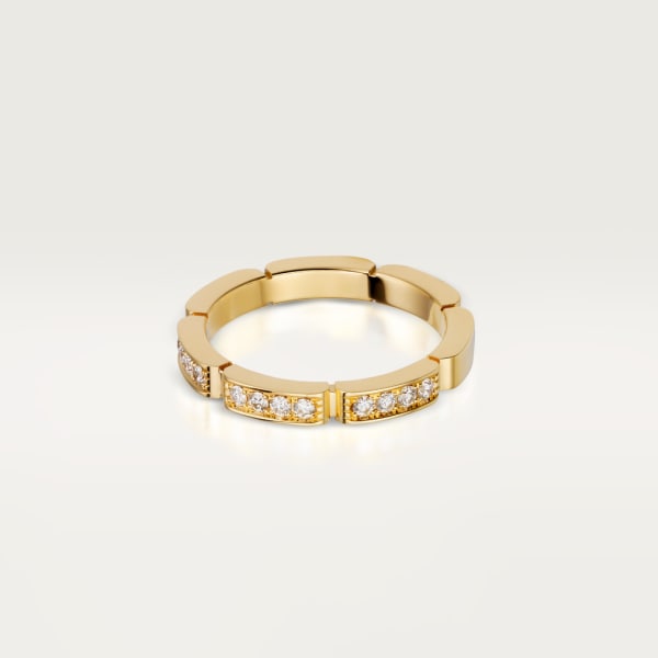 Maillon Panthère wedding ring Yellow gold, diamonds