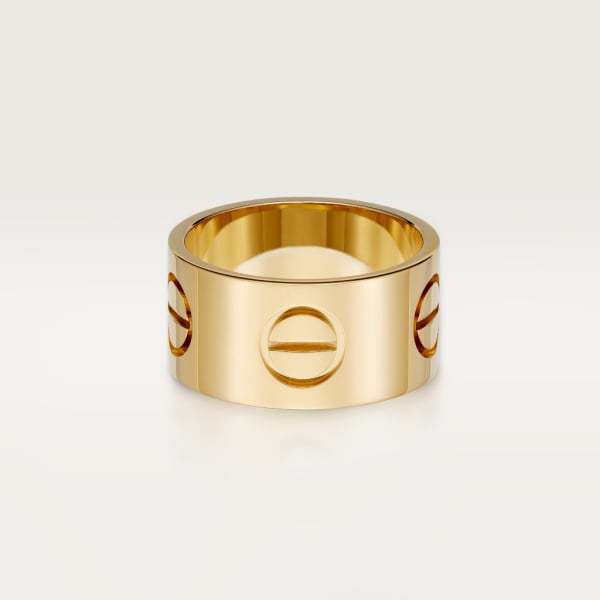 Love ring, large model Yellow gold