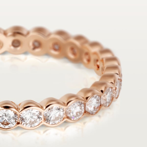 Broderie de Cartier wedding band Rose gold, diamonds