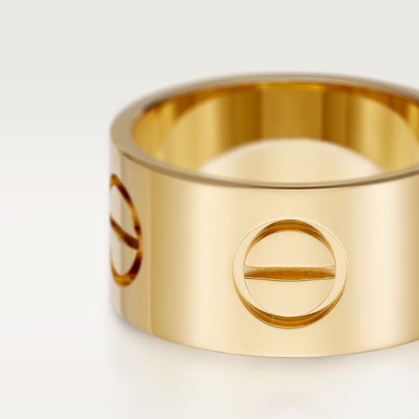 Bague Love, grand modèle Or jaune