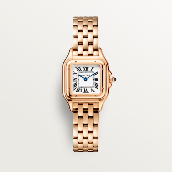 Reloj Panthère de Cartier Tamaño pequeño, movimiento de cuarzo, oro rosa