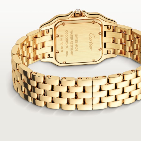 Reloj Panthère de Cartier Tamaño mediano, movimiento de cuarzo, oro amarillo, diamantes