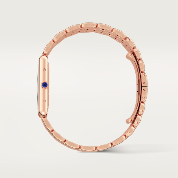 Tank Louis Cartier Large on Rose Gold Bracelet with White Dial WGTA0024