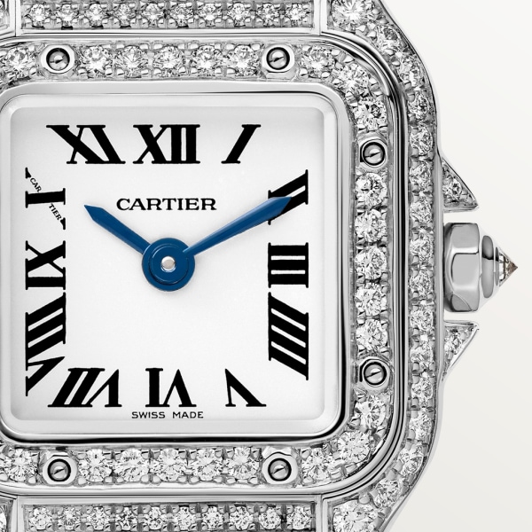 Montre Panthère de Cartier Mini modèle, mouvement quartz, or gris
