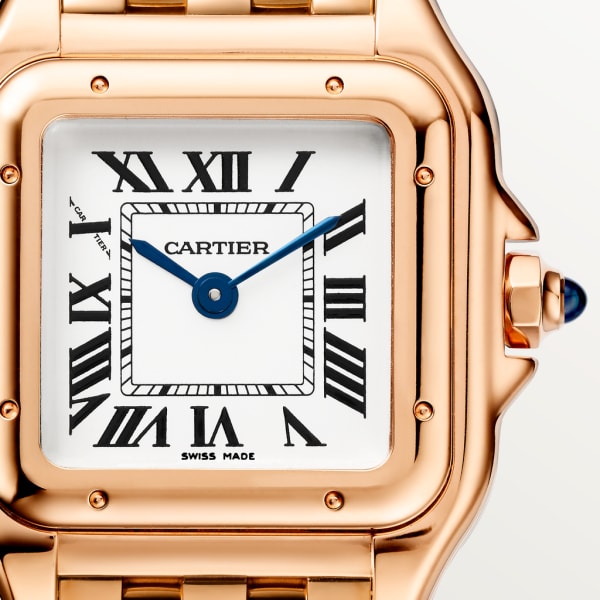 Reloj Panthère de Cartier Tamaño pequeño, movimiento de cuarzo, oro rosa
