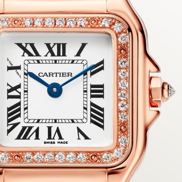 Montre Panthère de Cartier Petit modèle, mouvement quartz, or rose, diamants