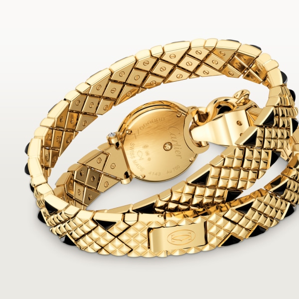 Reloj La Panthère de Cartier 23,6 mm, oro amarillo, diamantes