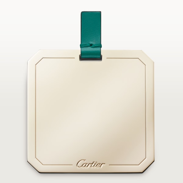 Kleine Panthère de Cartier Henkeltasche Dunkelgrünes Kalbsleder, Gold-Finish