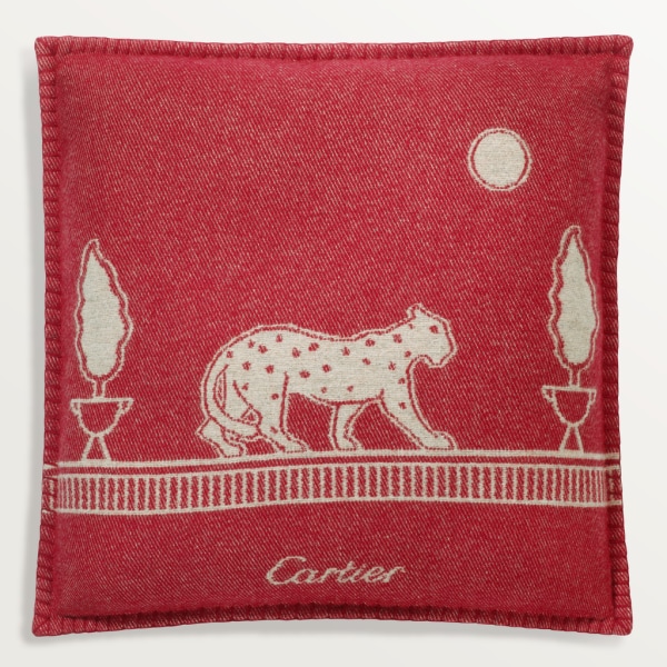 Panthère de Cartier cushion Merino wool and cashmere