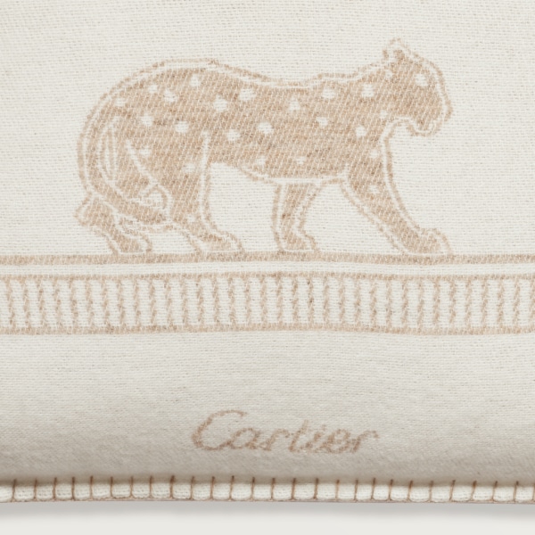 Cojín Panthère de Cartier Lana merino y cachemira