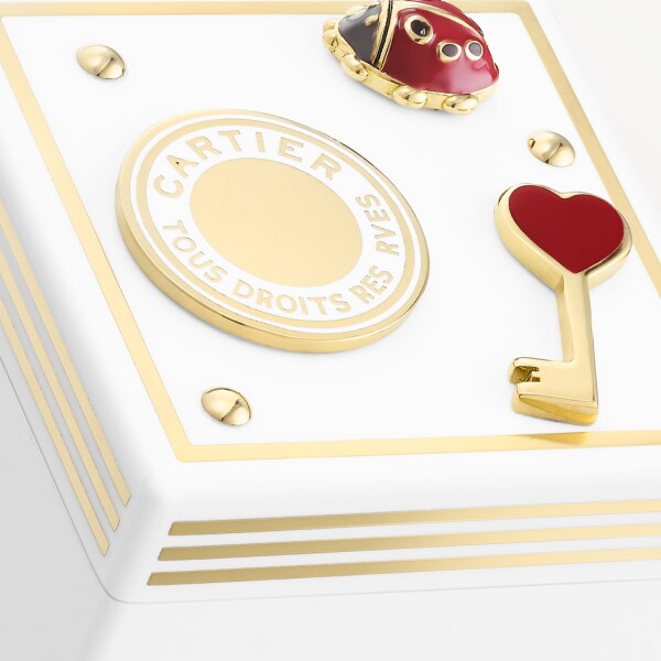 Caja Diabolo de Cartier PM Madera lacada, metal lacado y acabado dorado