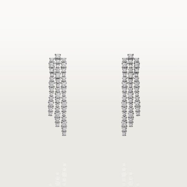 Essential Lines earrings White gold, diamonds