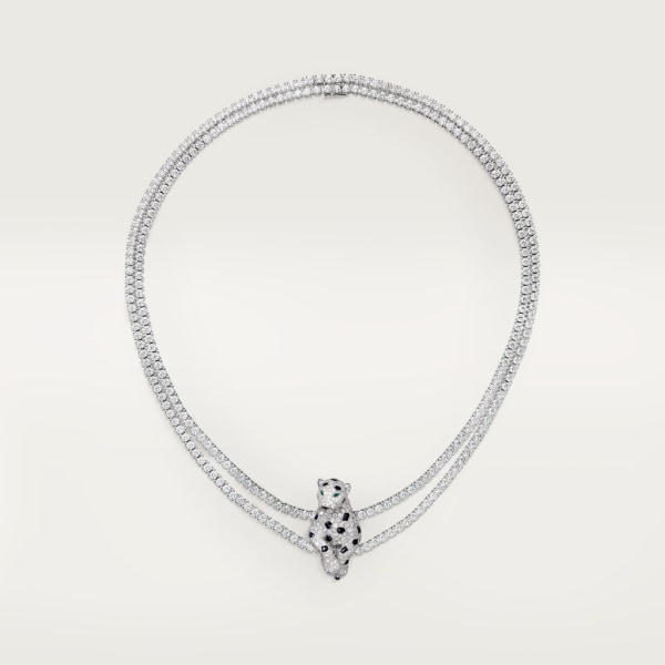 Panthère de Cartier necklace White gold, emerald, onyx, diamonds