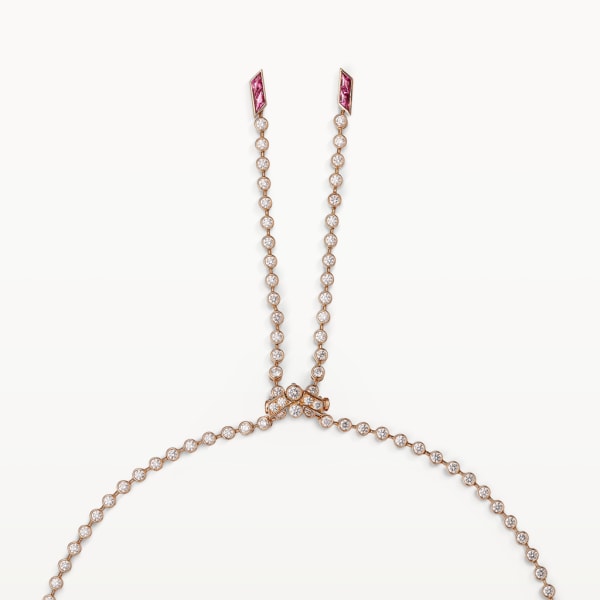 Collar Panthère de Cartier Oro rosa, esmeralda, ónix, rubelita, diamantes