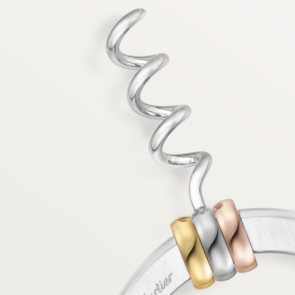 Louis Cartier Vendôme corkscrew Stainless steel, yellow and rose gold finishes.