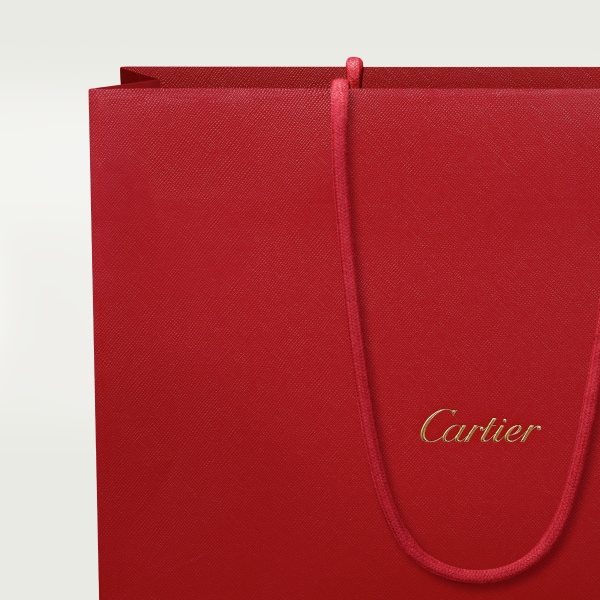 Mini chain bag, C de Cartier Two-tone pink/pale pink calfskin, palladium and pale pink enamel finish