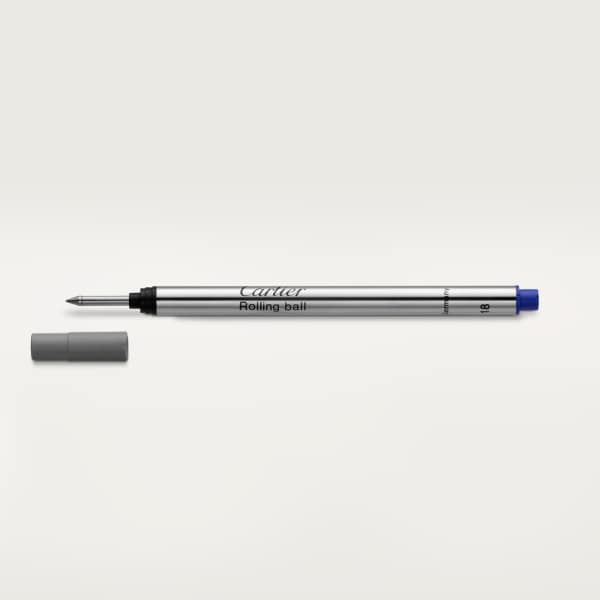 Rollerball pen refill, blue ink For Santos-Dumont, R de Cartier, Diabolo, Santos de Cartier large model, Art Déco, Louis Cartier and Trinity rollerball pens