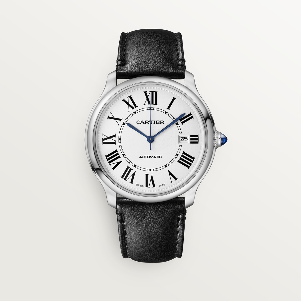 Reloj Ronde Must de Cartier40 mm, movimiento automático, acero, correa de origen no animal