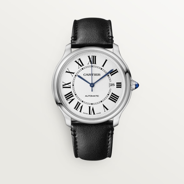 Reloj Ronde Must de Cartier 40 mm, movimiento automático, acero, correa de origen no animal