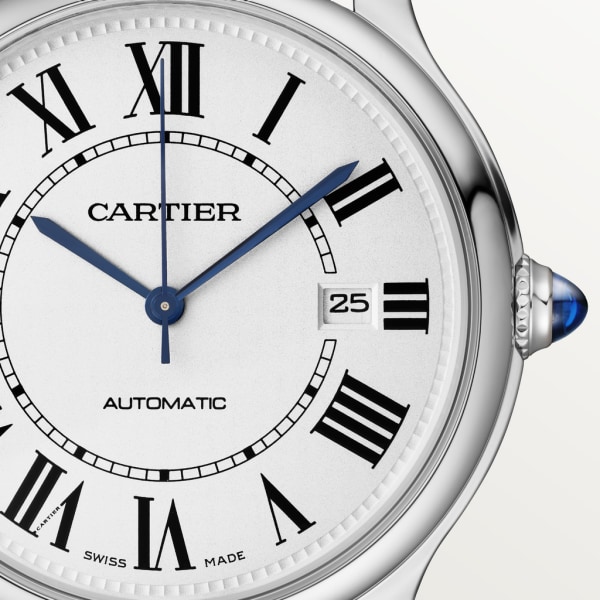 Ronde Must de Cartier watch 40 mm, automatic movement, steel, strap made without animal materials