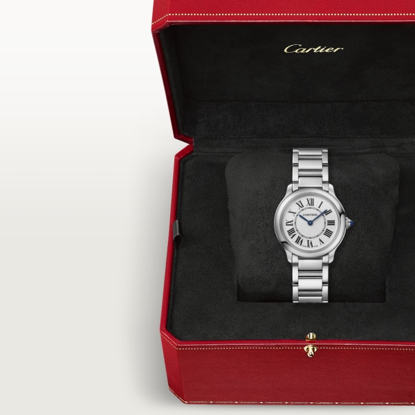 Ronde Must de Cartier watch 29 mm, quartz movement, steel