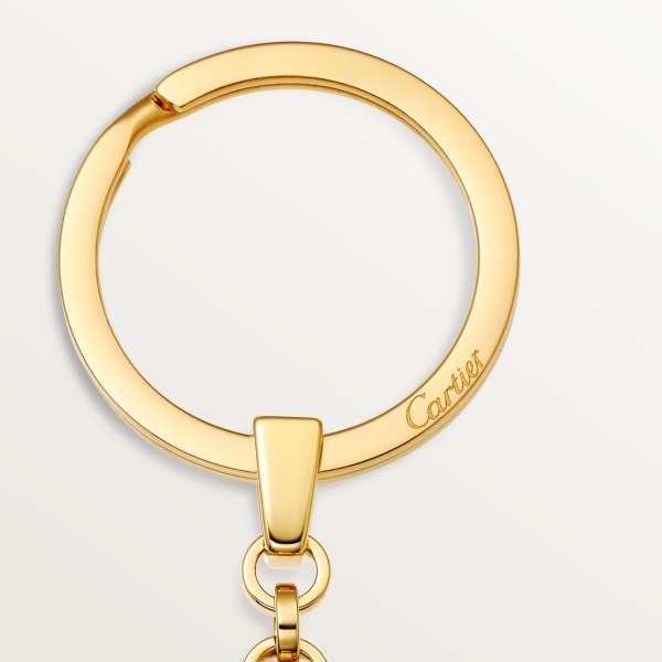 Key ring Logótipo Double C Golden finish