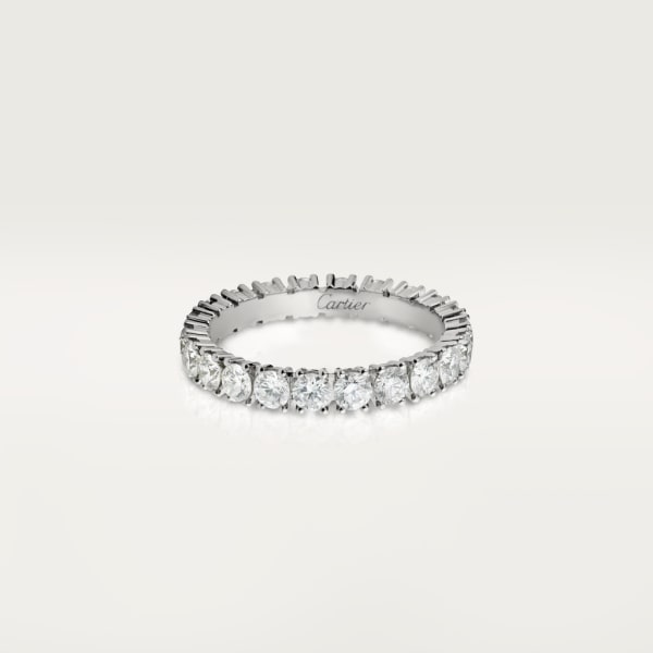Cartier Ballerine diamonds and platinum ring