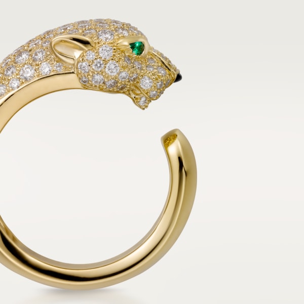 Anillo Panthère de Cartier Oro amarillo, diamantes, esmeraldas, ónix