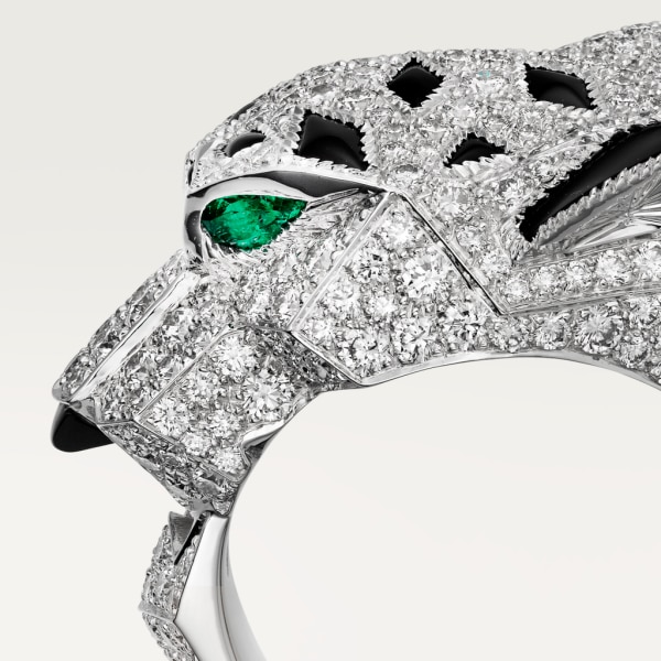 Panther Ring, 1 Ct Round Cut Green & White Diamonds Leopard Ring, Jaguar  Ring, Gift for Animal Lover, Panther Jewelry 925 Sterling Silver White Gold  Over (Silver, 8)|Amazon.com
