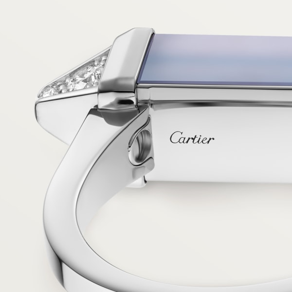 Les Berlingots de Cartier ring White gold, blue chalcedony, diamond