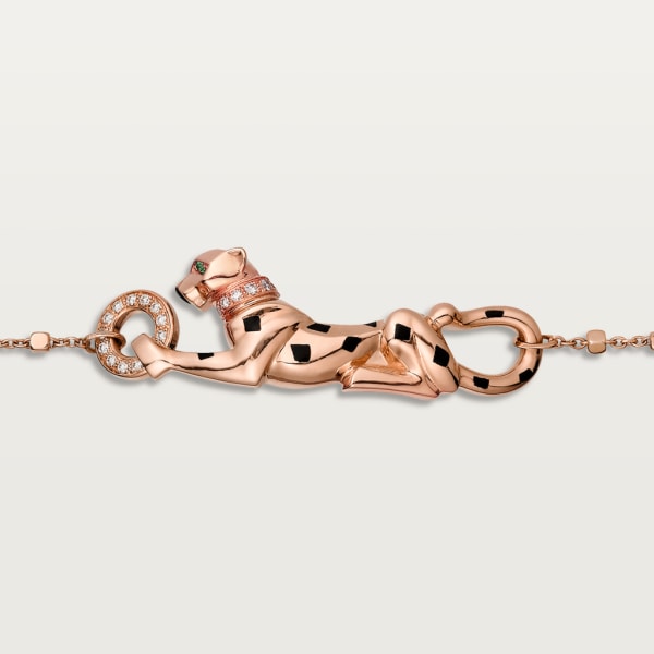 Bracelet Panthère de Cartier Or rose, grenats tsavorite, diamants