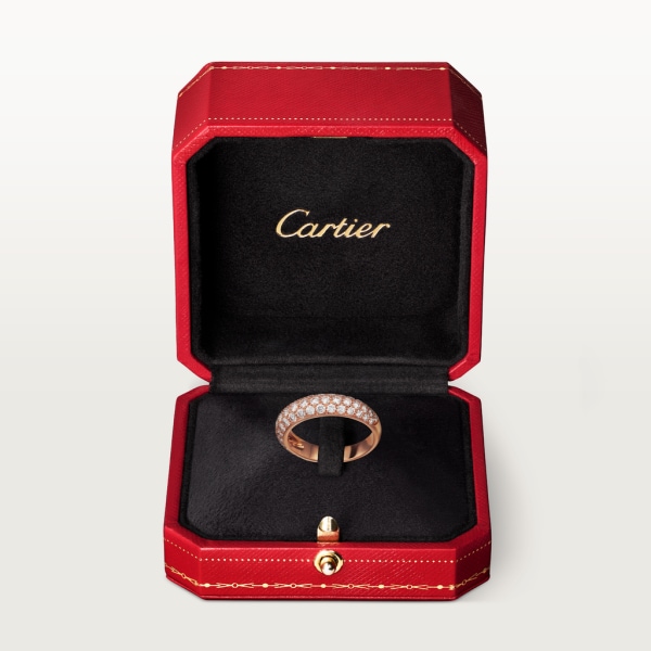 Étincelle de Cartier ring, small model Rose gold, diamonds