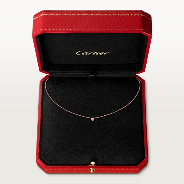 Cartier d'Amour necklace XS Rose gold, diamond