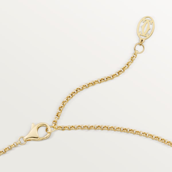 Les Berlingots de Cartier necklace medium model Yellow gold, onyx, diamond