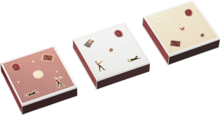 Set of 3 Diabolo de Cartier matchboxes Paper and wood sourced from sustainably managed forests