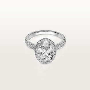 Cartier square hotsell diamond ring