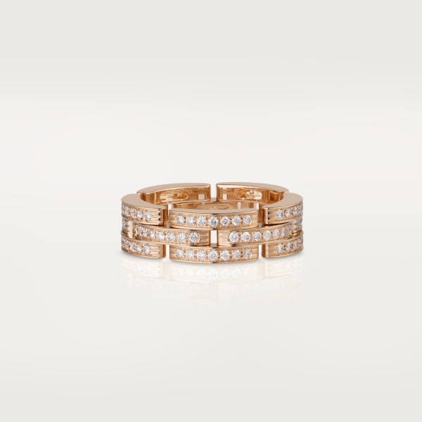 Maillon Panthère Ring Roségold, Diamanten