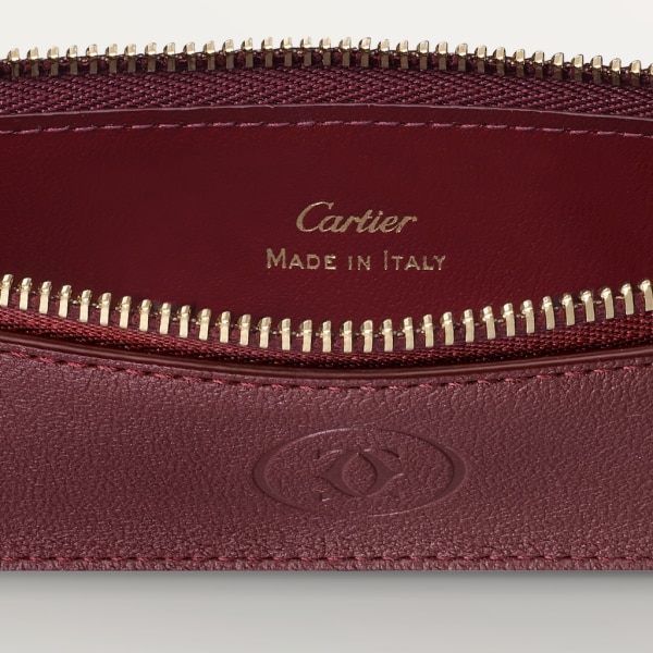 CROG000517 - Must de Cartier pencil case - Burgundy calfskin, golden ...