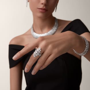 Collar Réflection de Cartier Oro blanco, diamantes