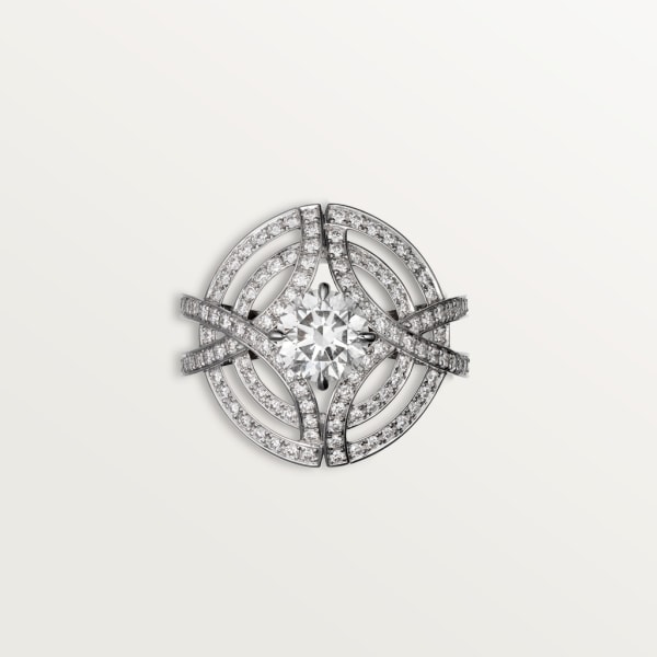 Bague Galanterie de Cartier Or gris, diamants