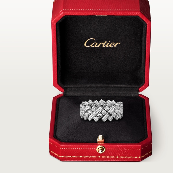 Alianza Réflection de Cartier Oro blanco, diamantes