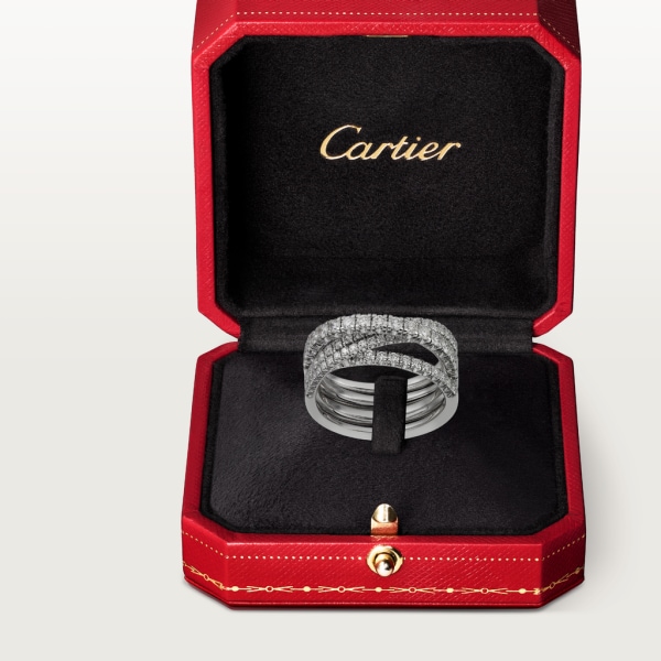 Anillo Étincelle de Cartier Oro blanco, diamantes