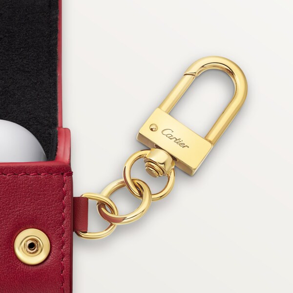 CROG000644 - Mini case Diabolo de Cartier - Red calfskin and golden finish  - Cartier